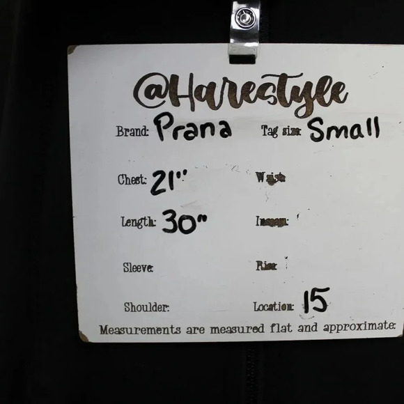 PRANA long black athletic jacket small - Picture 10 of 12